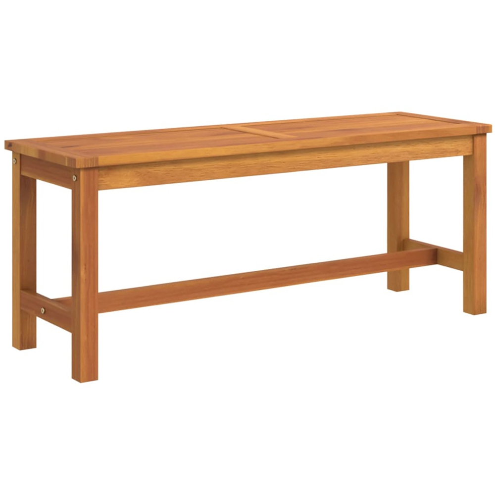 vidaXL Brown Solid Wood Acacia Garden Bench 110cm Image 2