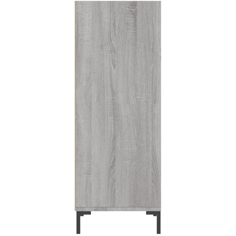 vidaXL 3 Shelf Grey Sonoma Wooden Sideboard Image 5