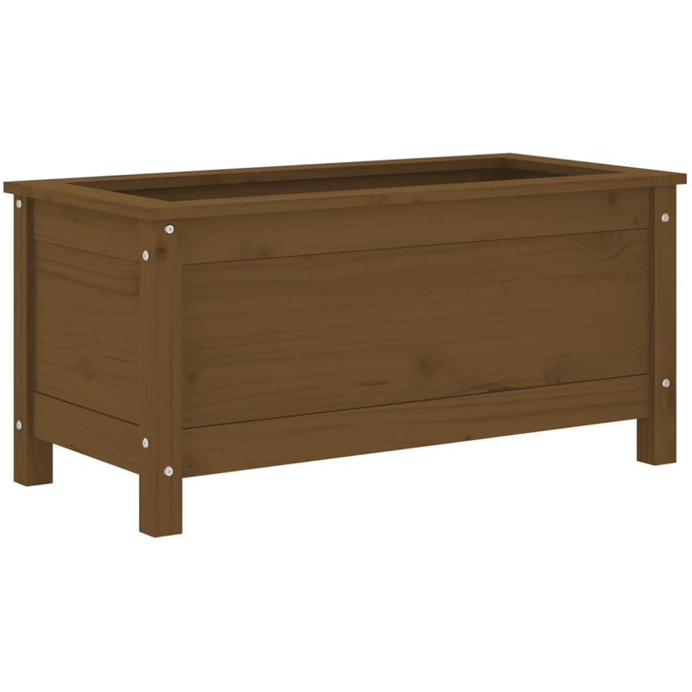 vidaXL Honey Brown Solid Pine Wood Garden Planter 82.5 x 40 x 39cm Image 1