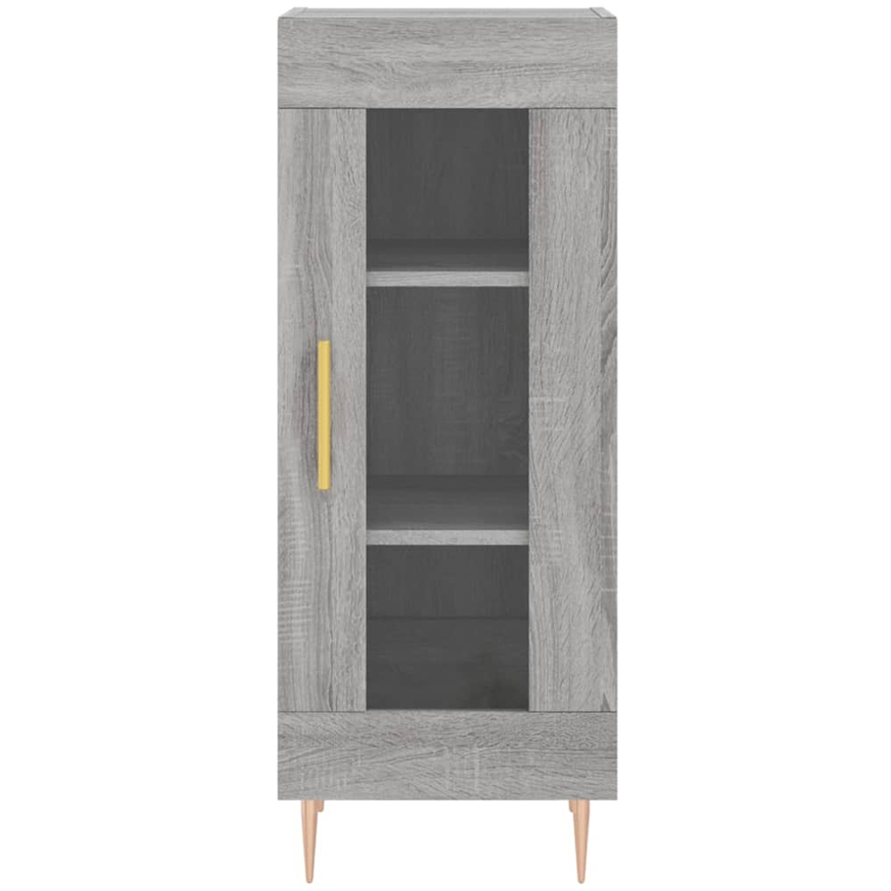 vidaXL 2 Glass Door Grey Sonoma Highboard Image 8