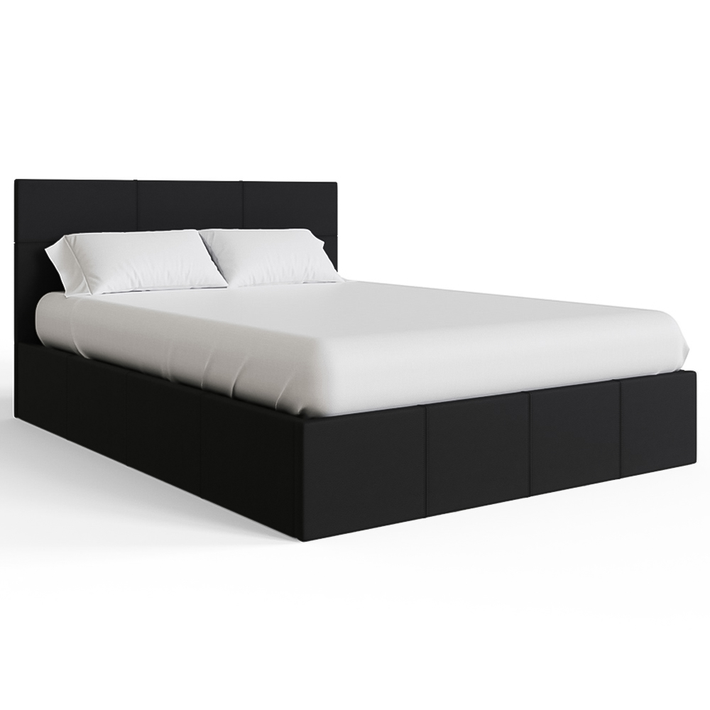 GFW King Black Side Lift Ottoman Bed Image 3