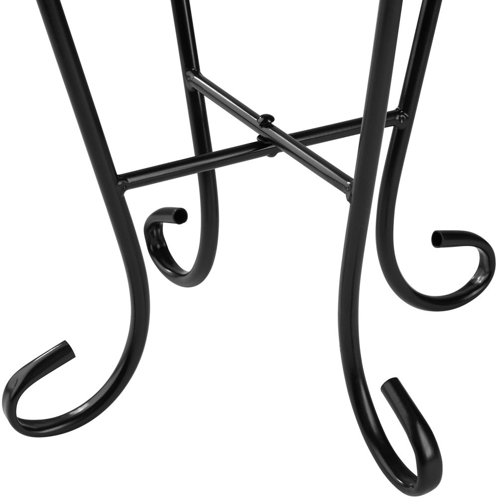 tectake Mosaic White and Blue Balcony Table Image 5