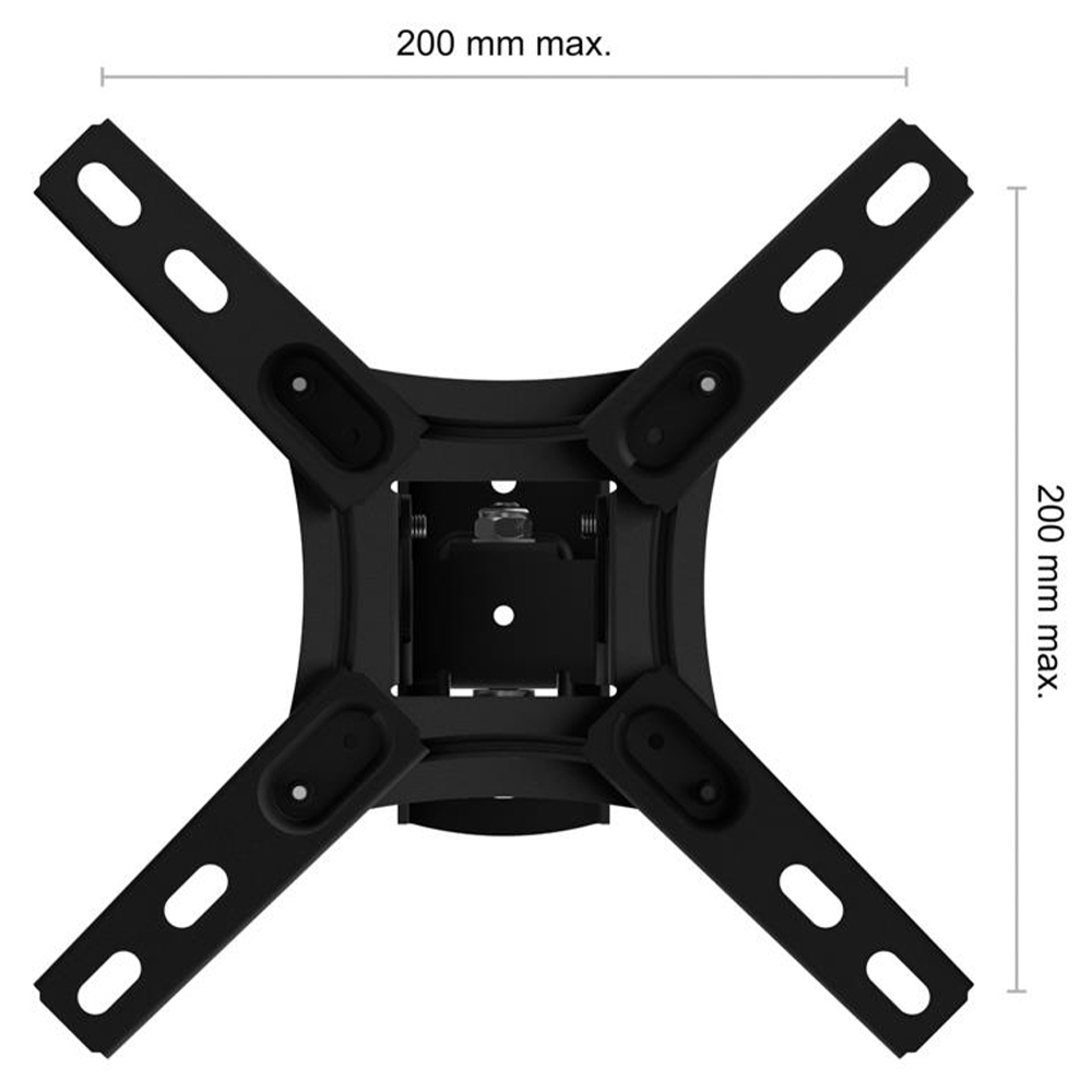 AVF Black 43 inch Tilt and Turn TV Wall Mount Image 7