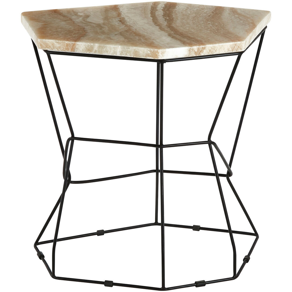 Premier Housewares Relic Patterned Top Side Table Image 2