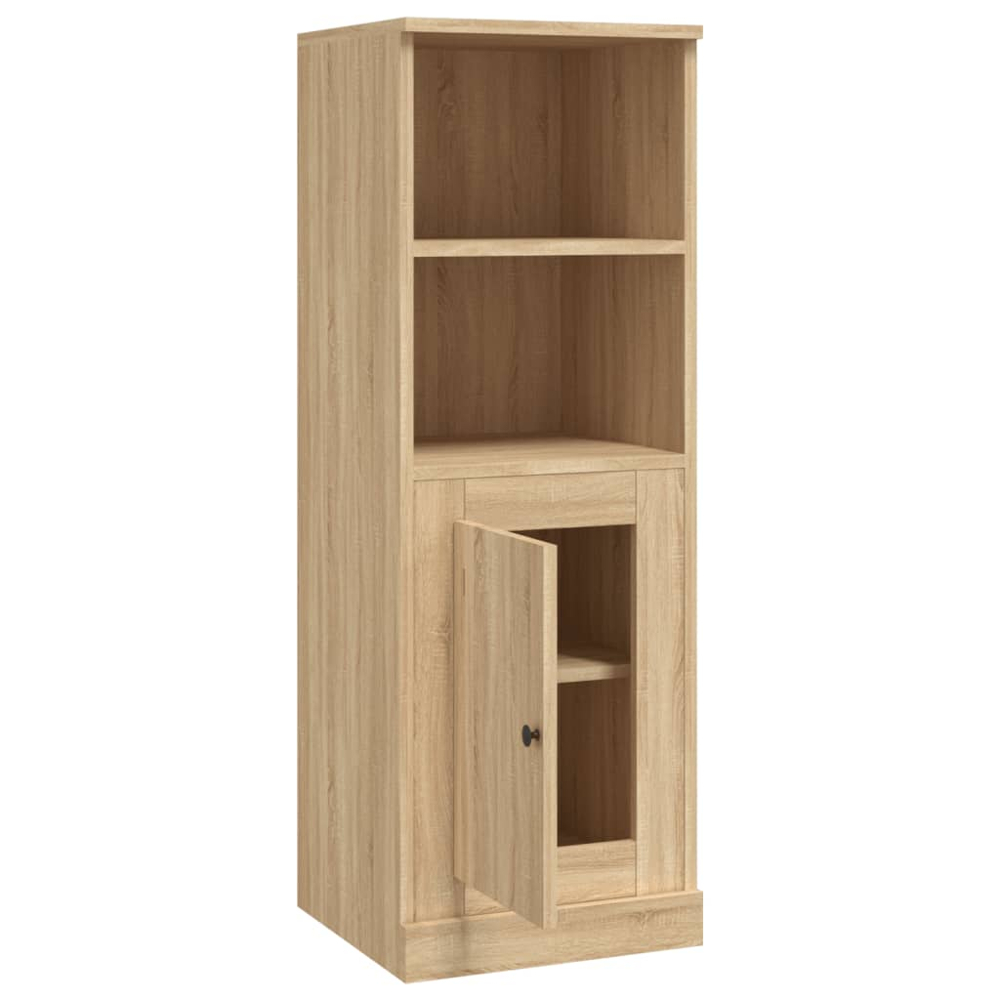 vidaXL Single Door 2 Shelf Sonoma Oak Highboard Image 7