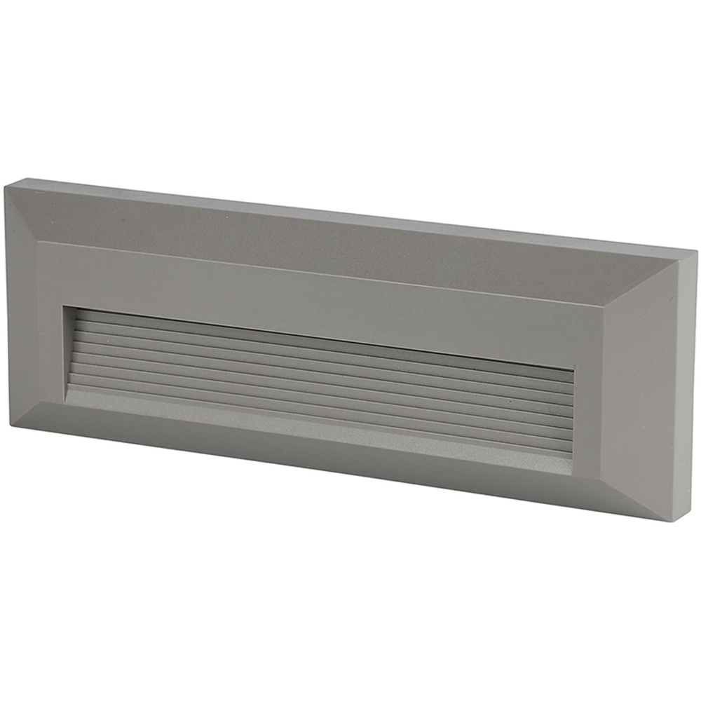 V-TAC 4 Pack 3W Grey Rectangular Cool White LED Step Light Image 2