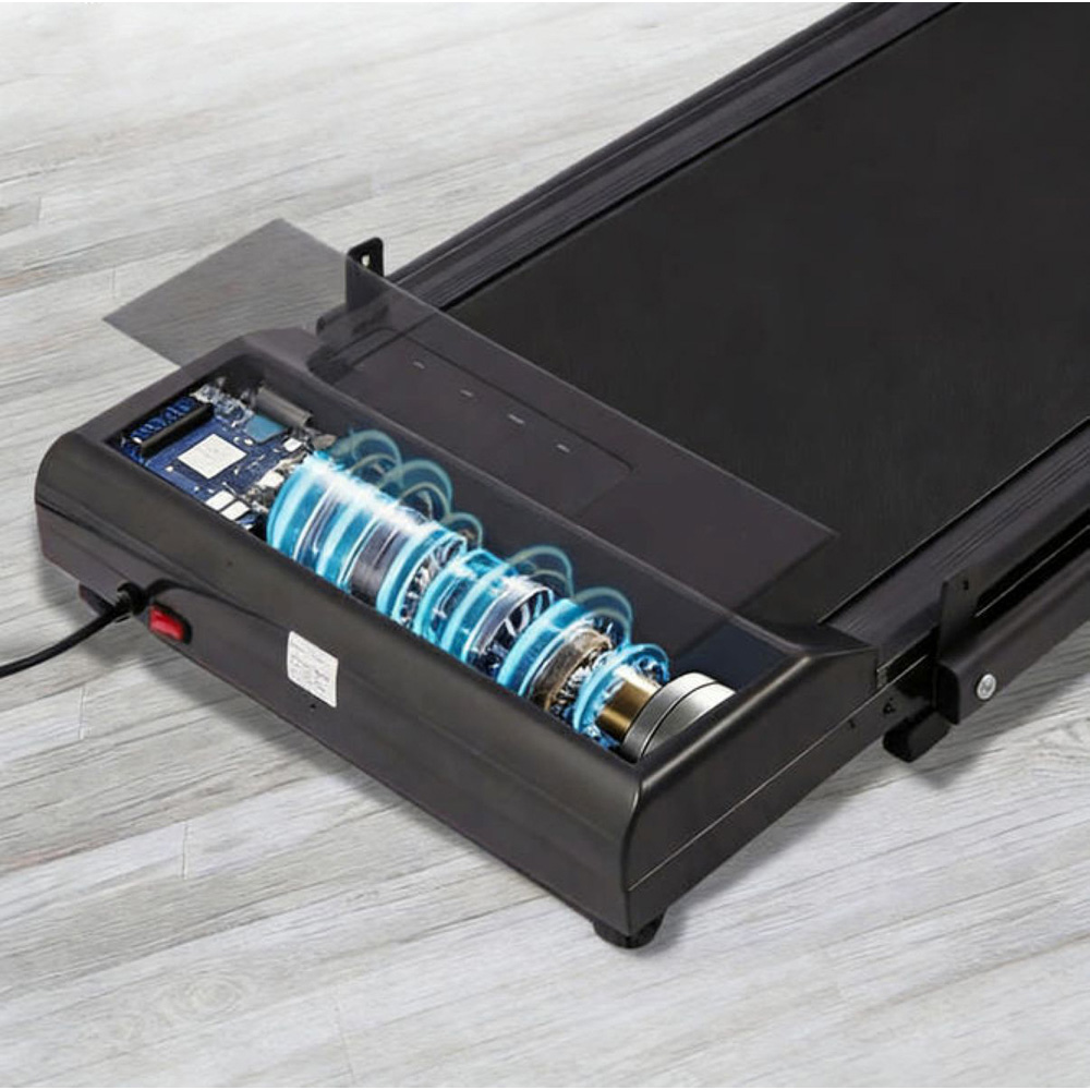 Willowmare 2-in-1 Grey Foldable Electric Treadmill with Handrail and LCD Screen Image 4
