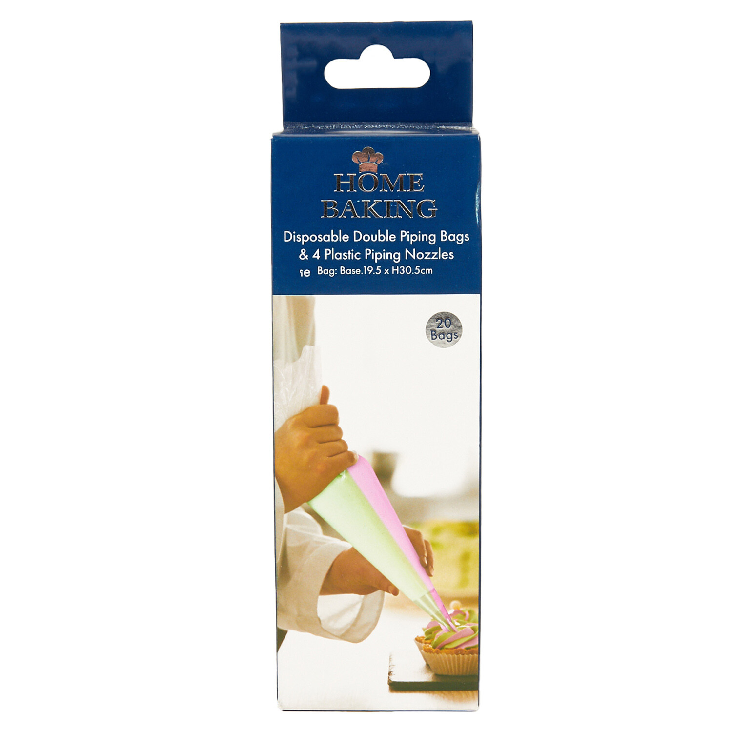Pack of 20 Disposable Double Icing Bags - White Image 1