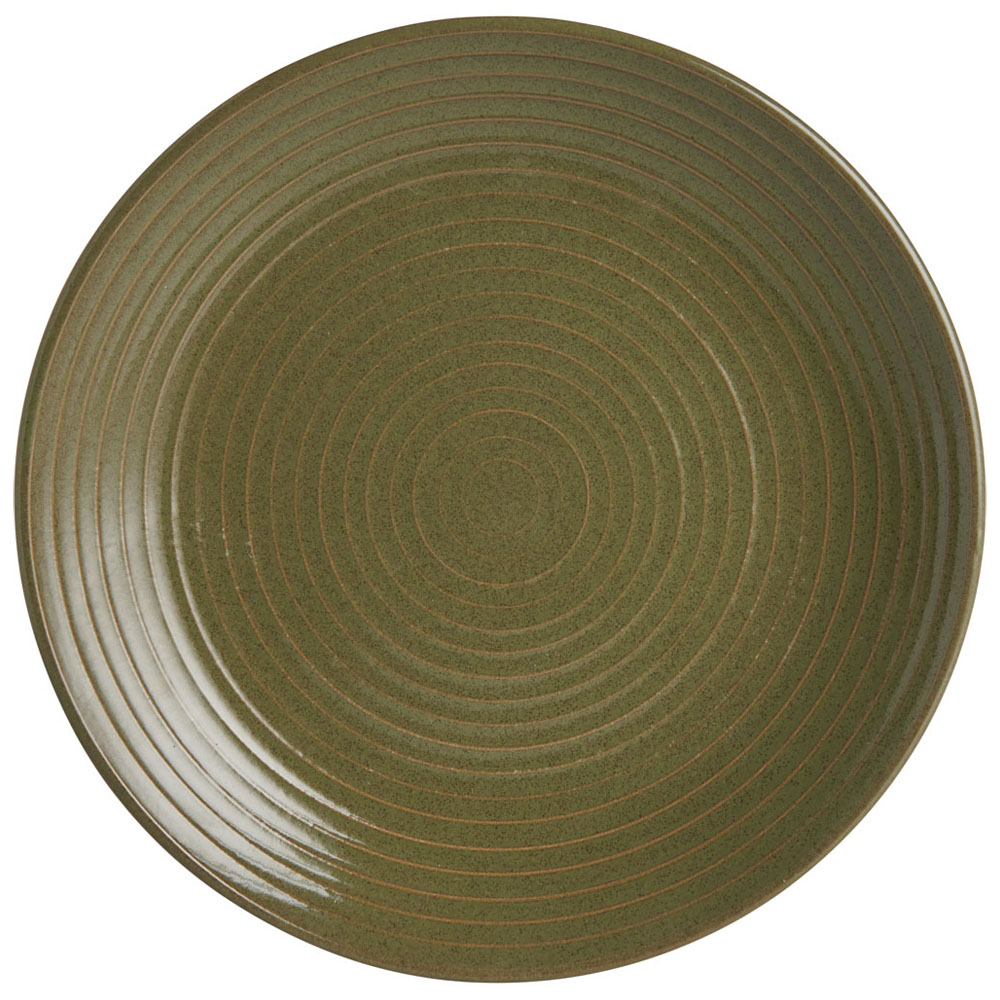 Wilko Green Reactive Glaze Side Plate Image 1