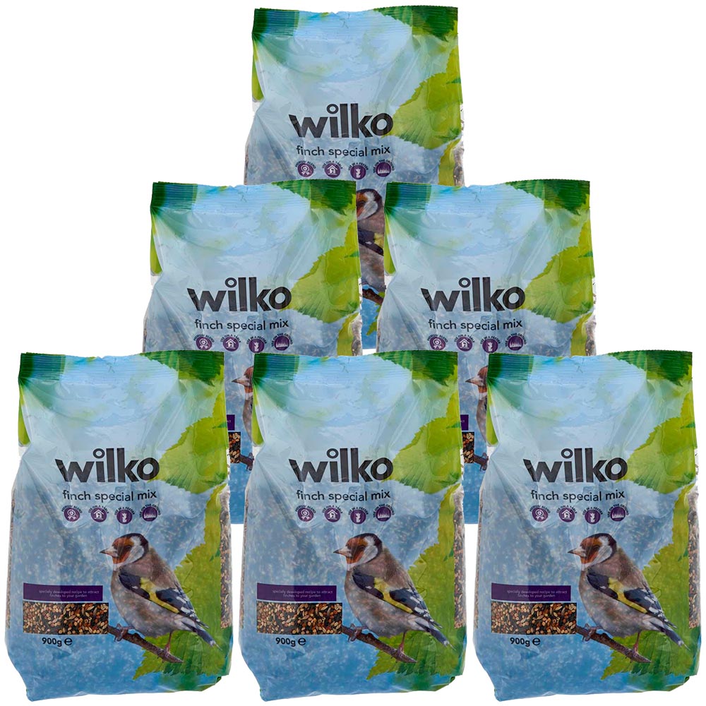 Wilko Wild Bird Finch Special Seed Mix Case of 6 x 900g Image 1