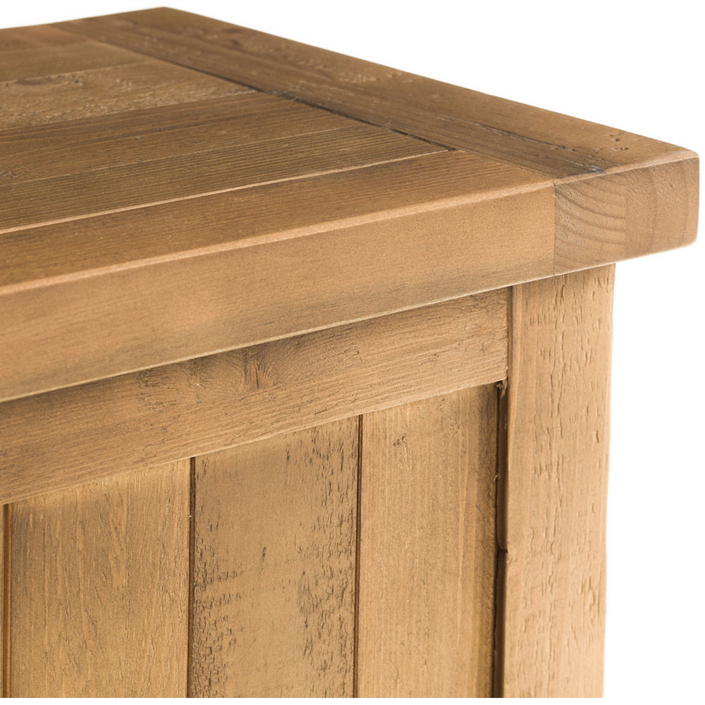 Julian Bowen Aspen Solid Reclaimed Pine Storage Bench Image 5