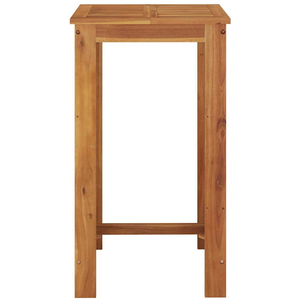 vidaXL Solid Wood Acacia Square Garden Bar Table Image 3