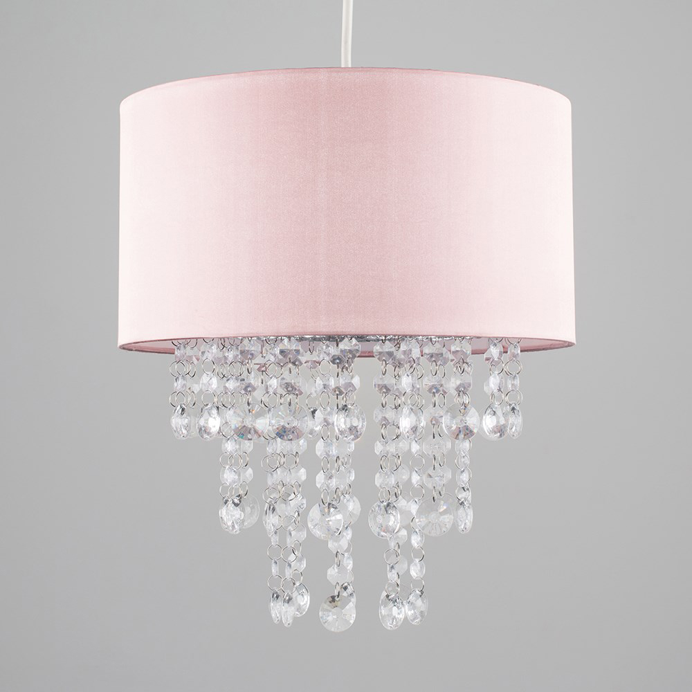 ValueLights Jesmond Dusky Pink Droplet Easy Fit Ceiling Light Shade Image 3
