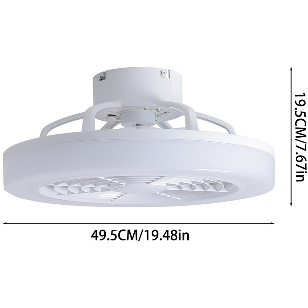 Living and Home White LED Ceiling Fan Light with Remote and App Control 49.5cm Image 8