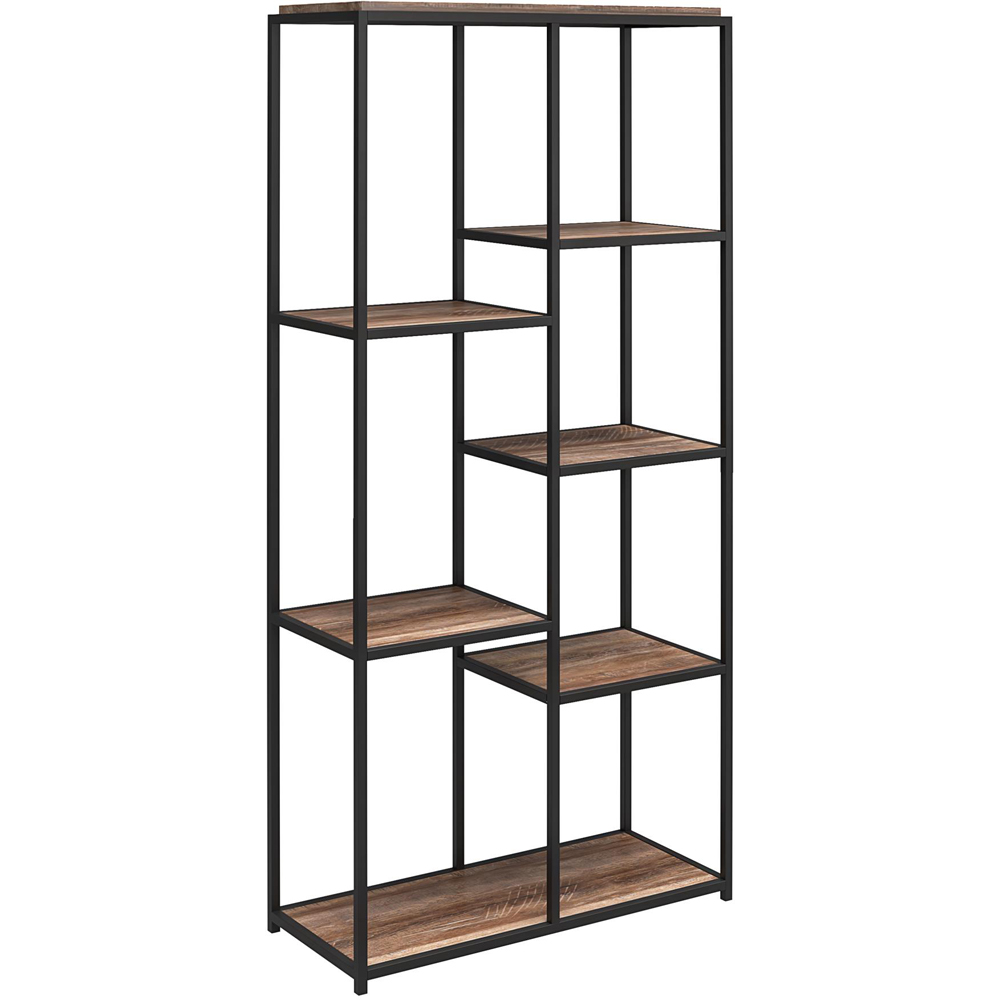Dorel Quincy 5 Shelf Weathered Oak Bookcase Image 2