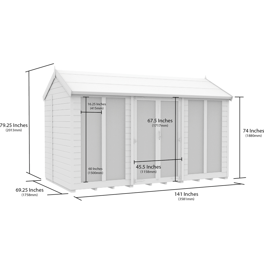 DIY Sheds 12 x 6ft Tongue and Groove Timber Apex Summerhouse Image 7