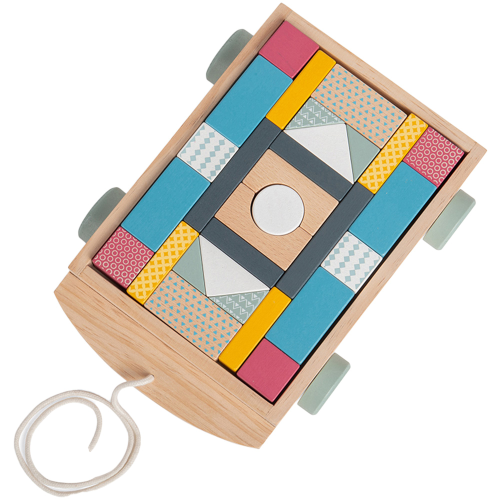 Bigjigs Toys FSC Brick Cart Multicolour Image 4