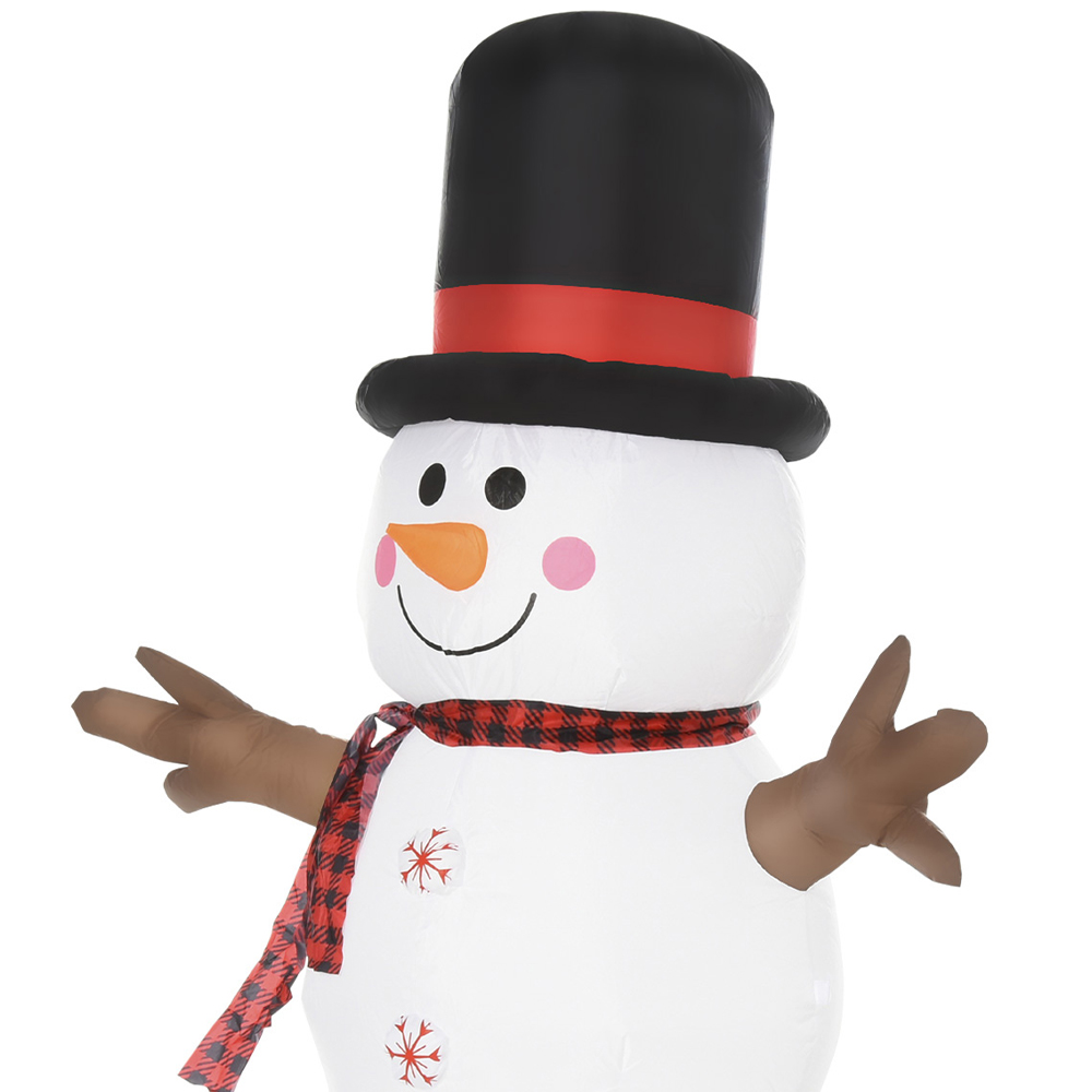 Everglow LED Inflatable Christmas Snowman with Hat Decoration 5.9ft Image 3