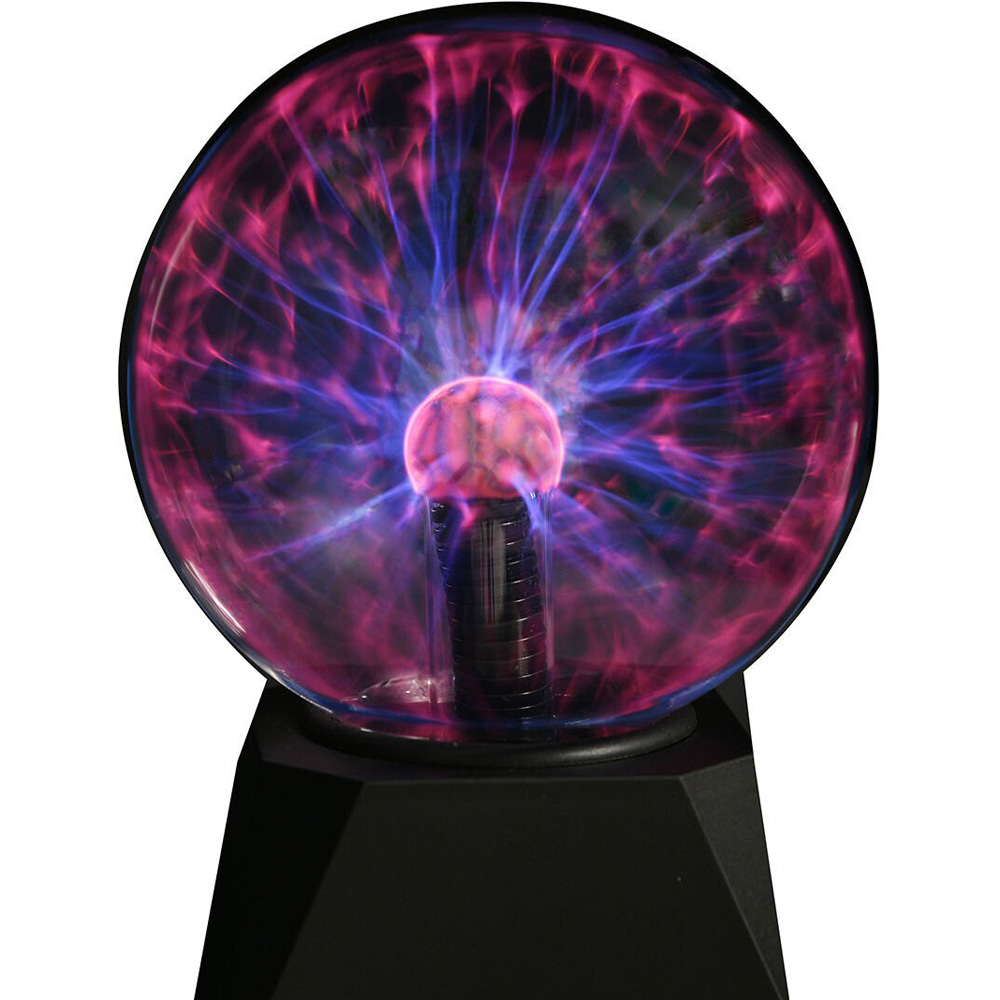 Plasma Ball with USB Cable - Black and Clear Image 3