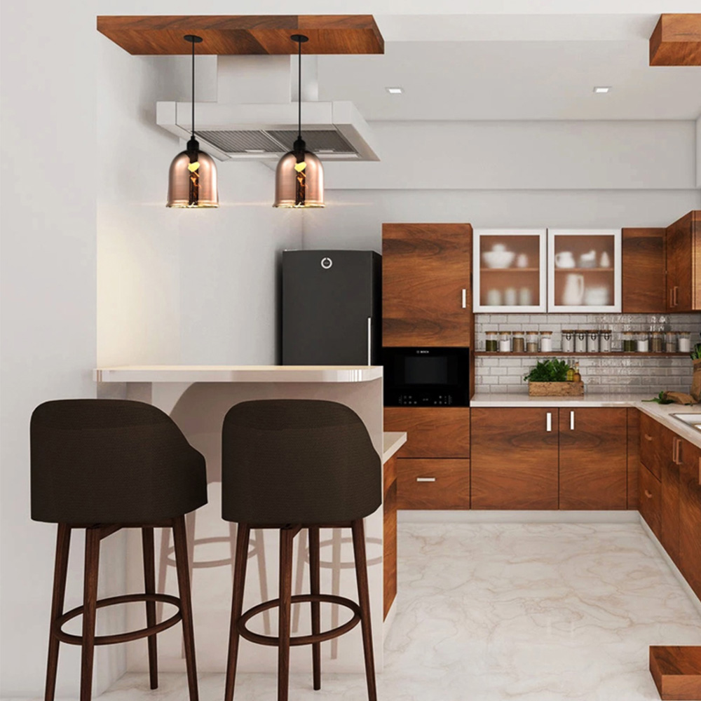 Happy Homewares Bell Shaped Copper Plated Glass Lower Rim Pendant Shade Image 2