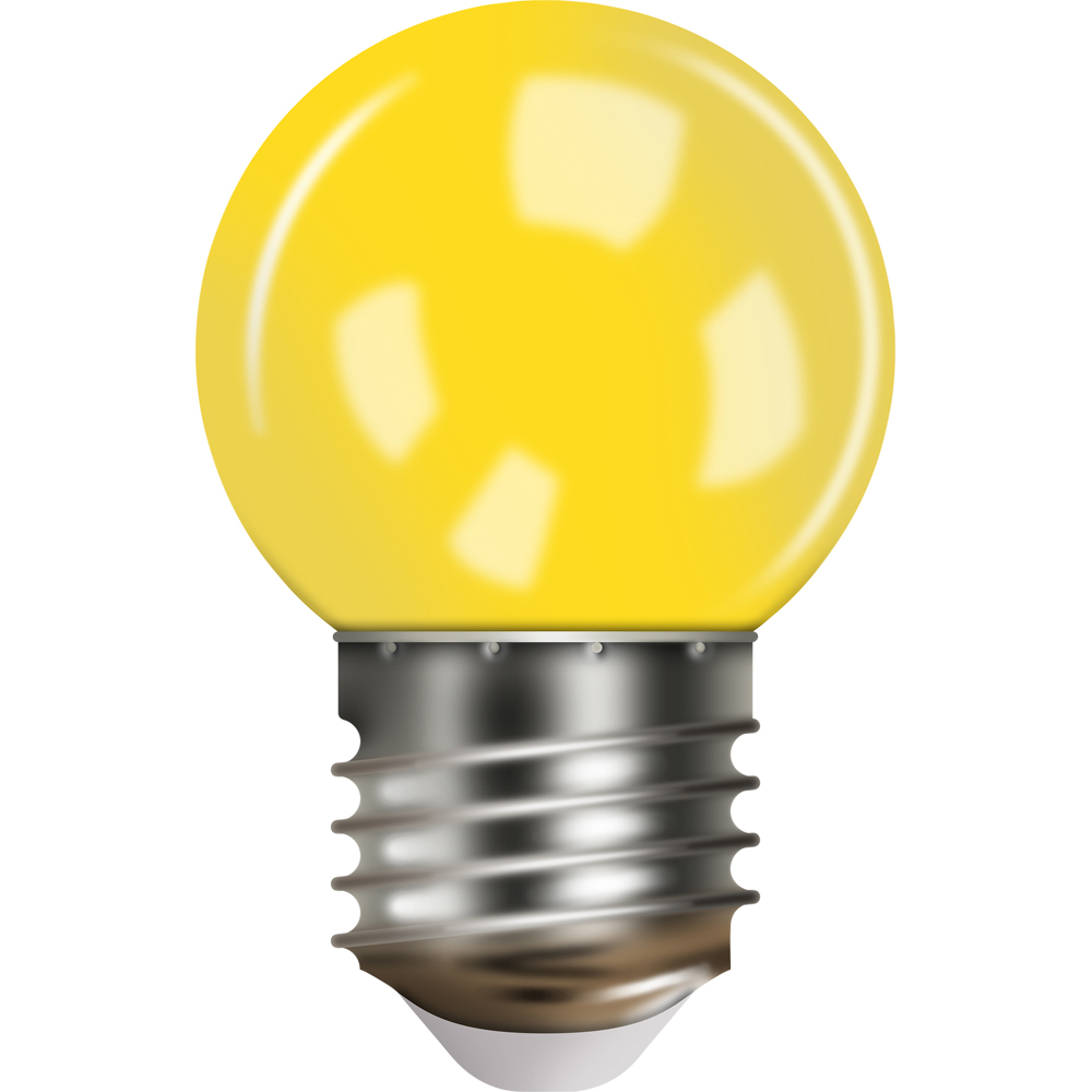 Eagle Connect G45 E27 Yellow LED Bulb with Plastic Cover Image 1