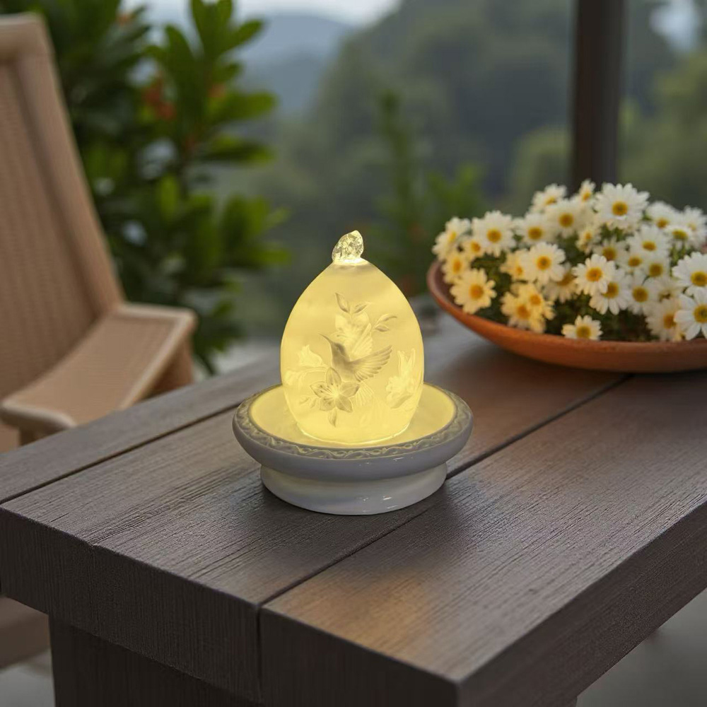 Avilo 3D Water Fountain with Light Image 6