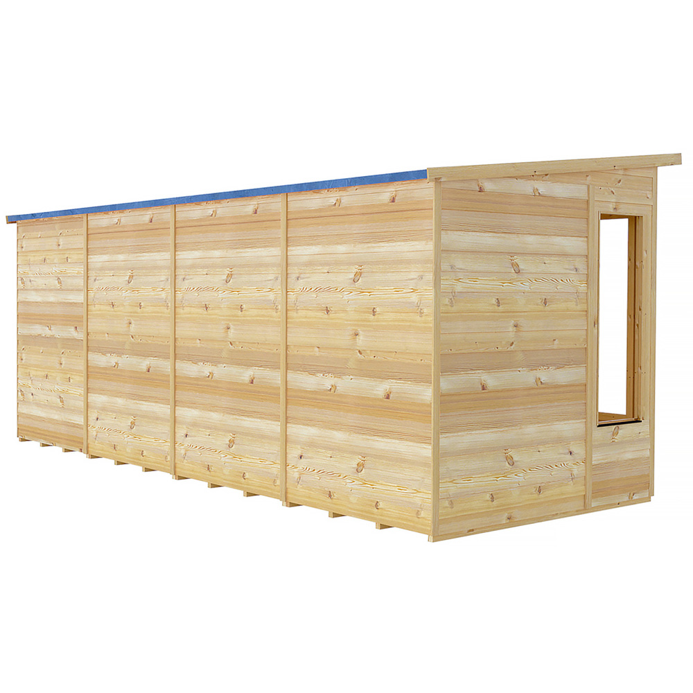 Shire Alora 16 x 6ft Overlap Pent Garden Summerhouse Image 3