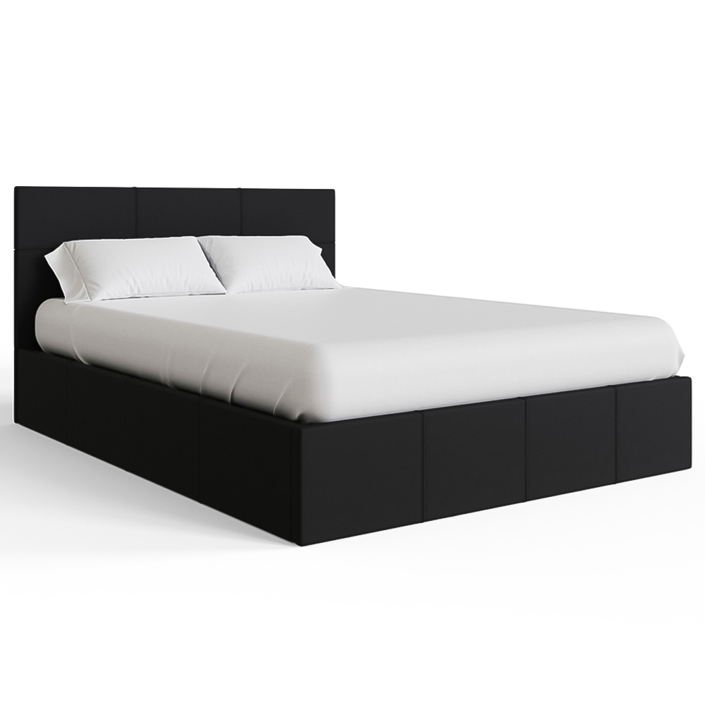 GFW Small Double Black Side Lift Ottoman Bed Image 3