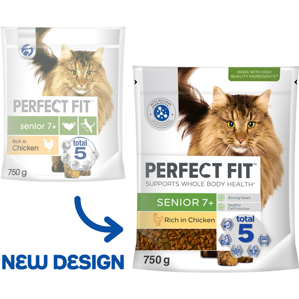 Perfect Fit Advanced Nutrition Chicken Senior Dry Cat Food 750g Image 7
