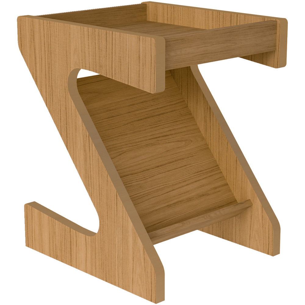 Seconique Naples Oak Effect Z Side Table Image 2