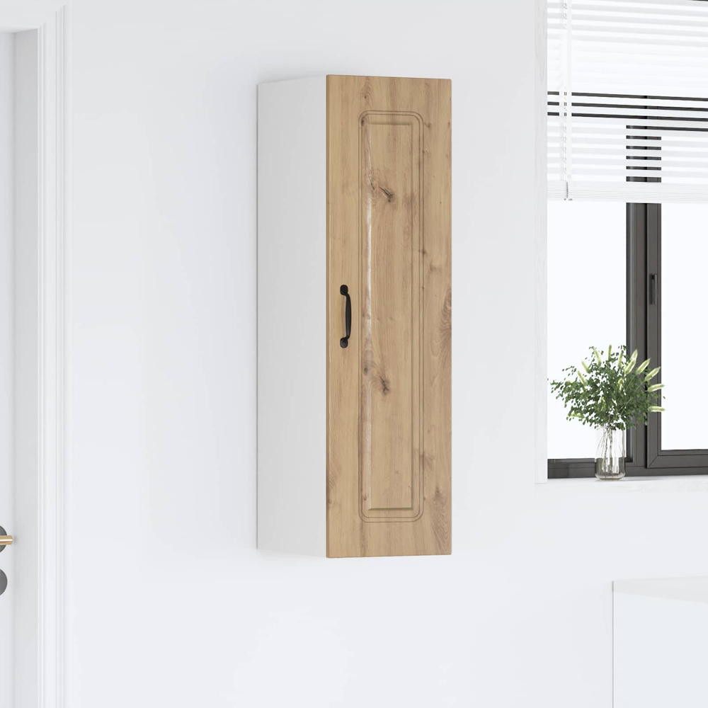 vidaXL Single Door Artisan Oak Kitchen Wall Cabinet Image 9