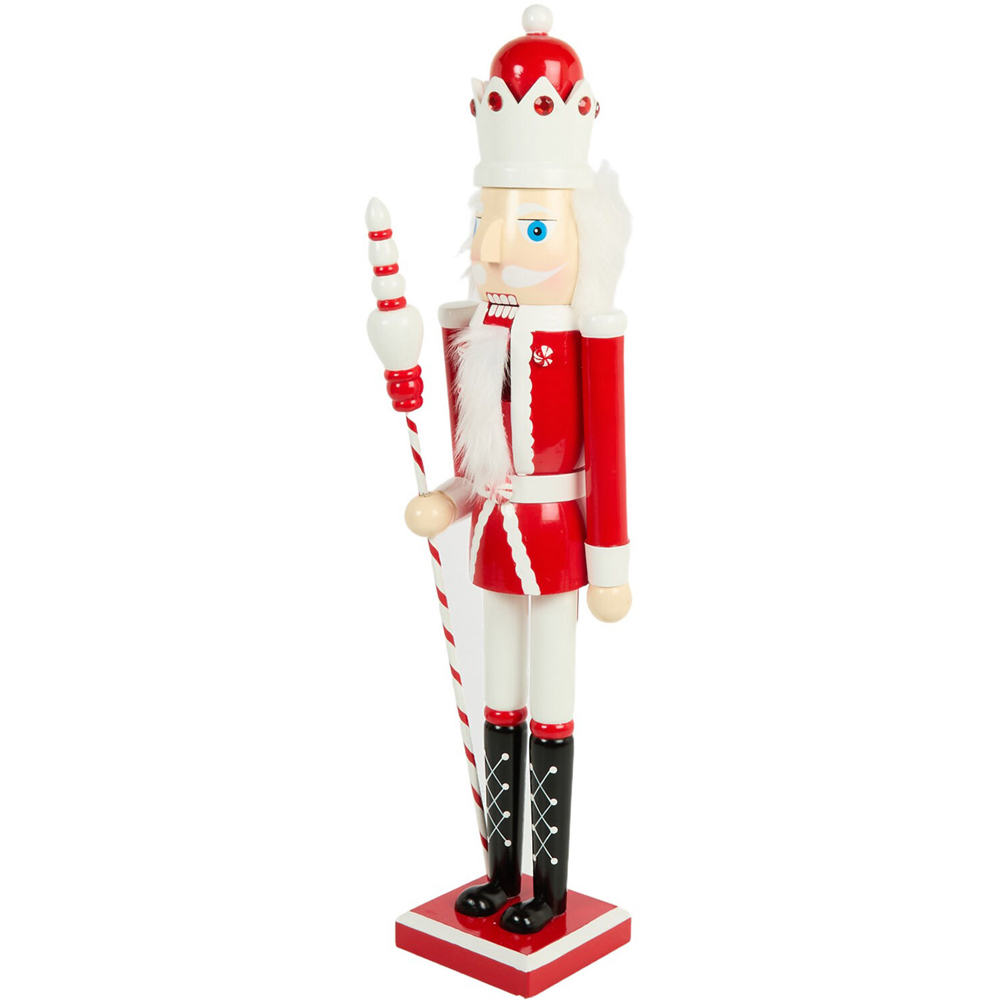 Candy Cane Wooden Nutcracker Image 4