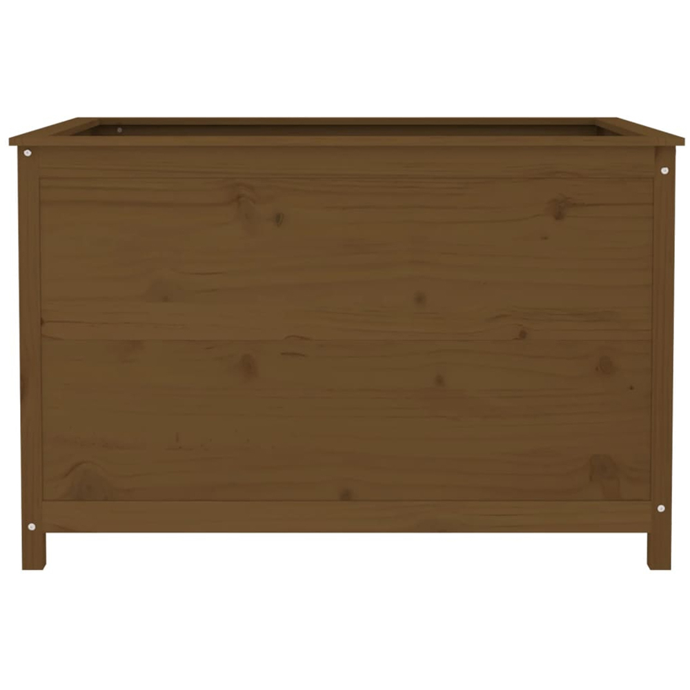 vidaXL Brown Pine Wood Raised Garden Bed 78 x 119.5 x 82.5cm Image 3