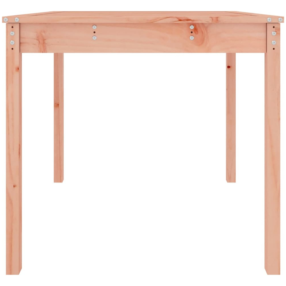 vidaXL 2 Seater Solid Douglas Wood Garden Dining Table Natural Image 4