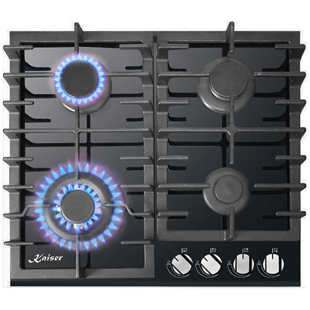 Kaiser Grand Chef Black Glass Turbo Gas Hob Image 1