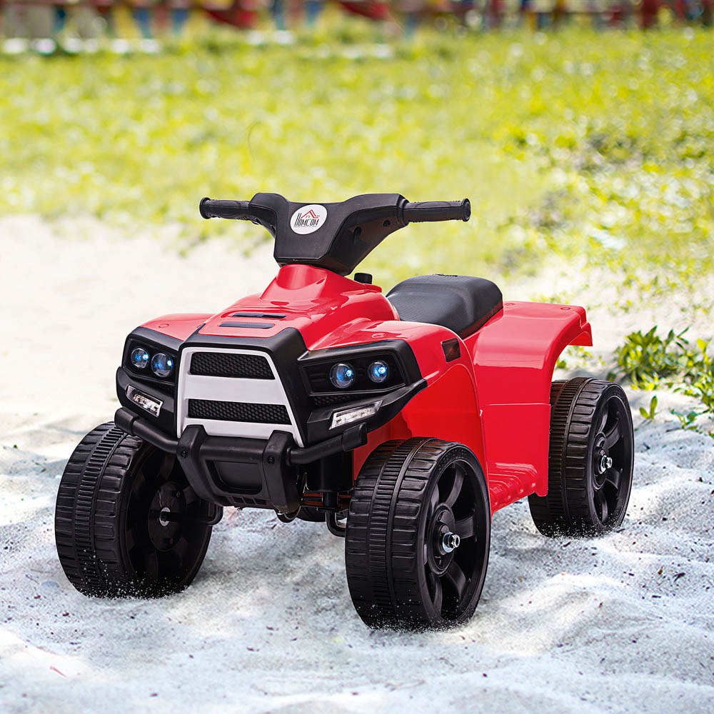 Tommy Toys Toddler Ride On Electric Quad Bike Black and Red 6V Image 2