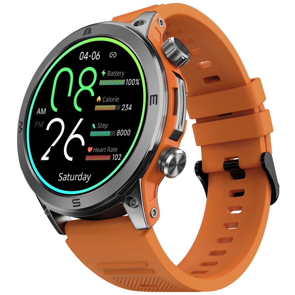 Noise NoiseFit Endeavour Fiery Orange Smartwatch Image 2