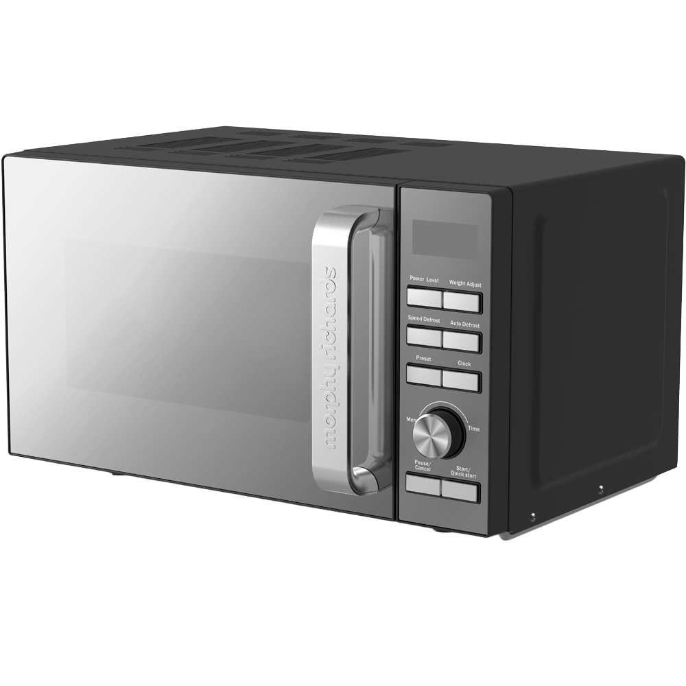 Morphy Richards 511443 Digital Mirror Door and Mirror Acrylic Panel 20L Microwave 800W Image 1