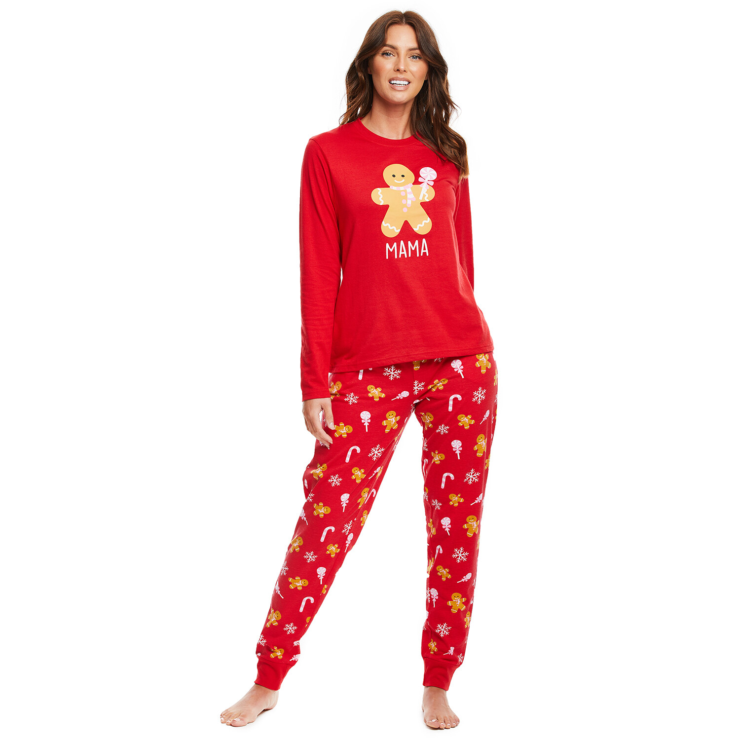 Mama Gingerbread Red Loungewear Set 18 to 20 Image 1
