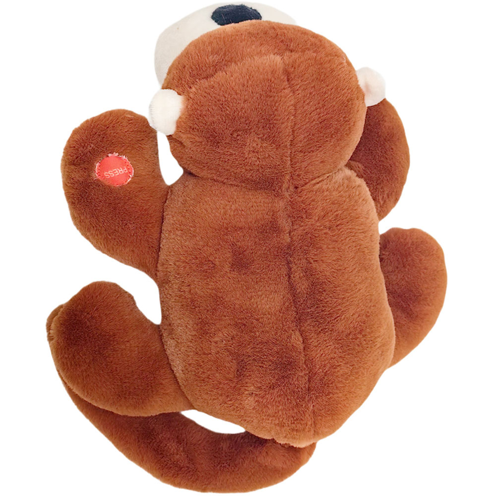 Pugs at Play Eddie Interactive Roll Over Monkey Plush Soft Toy Image 5