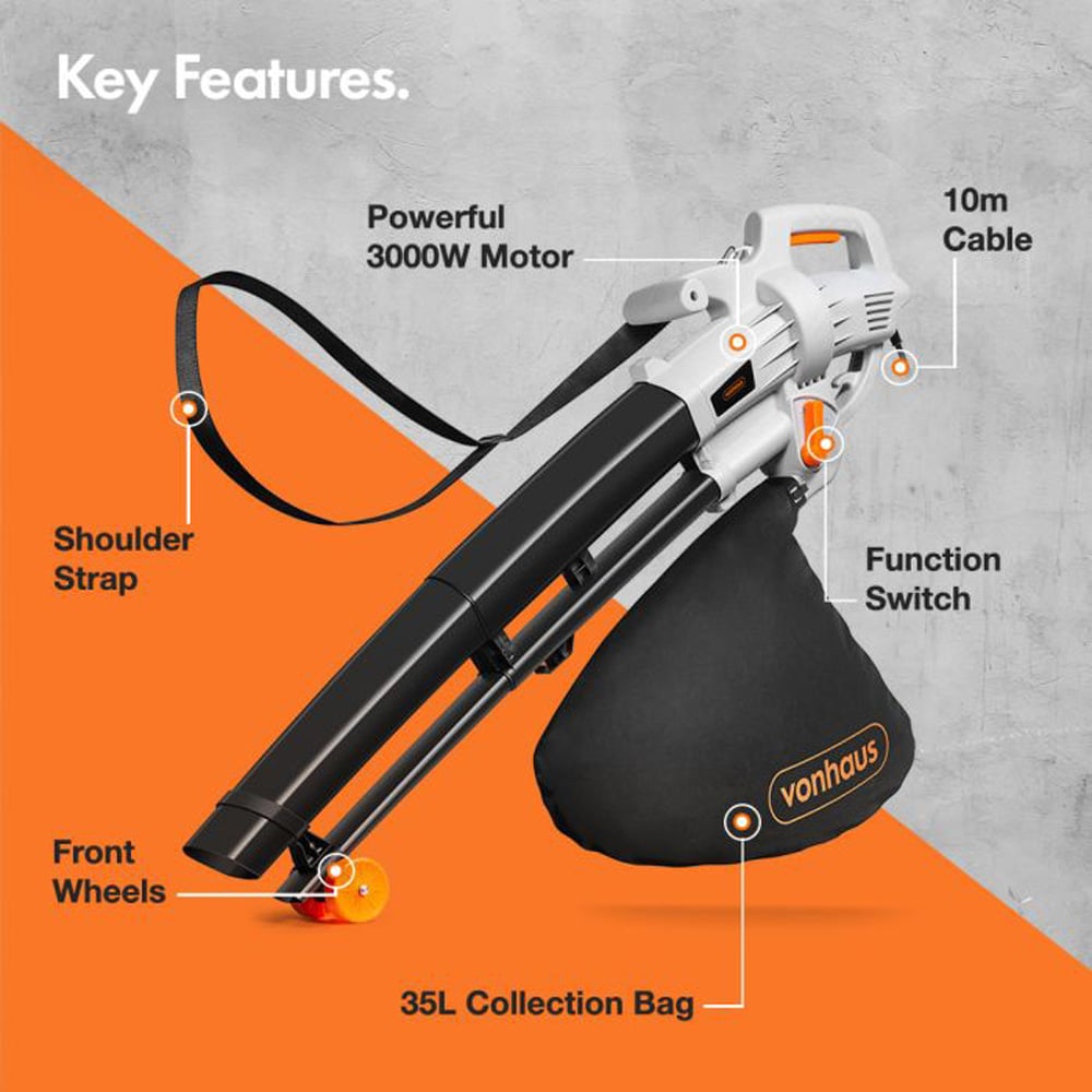 VonHaus 15357RG 3 in 1 Leaf Blower 3000W Image 6