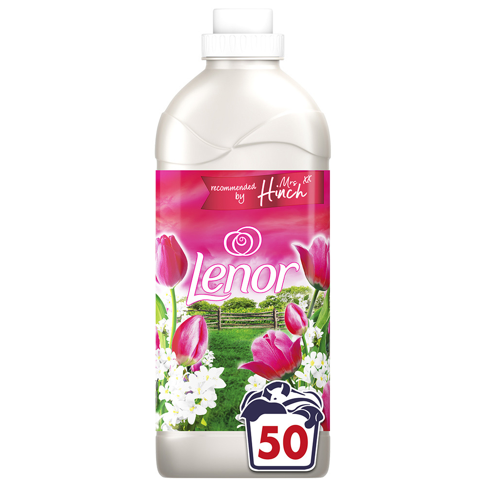 Lenor Mrs Hinch Pink Tulips and White Jasmine Fabric Conditioner 50 Washes 1.75L Image