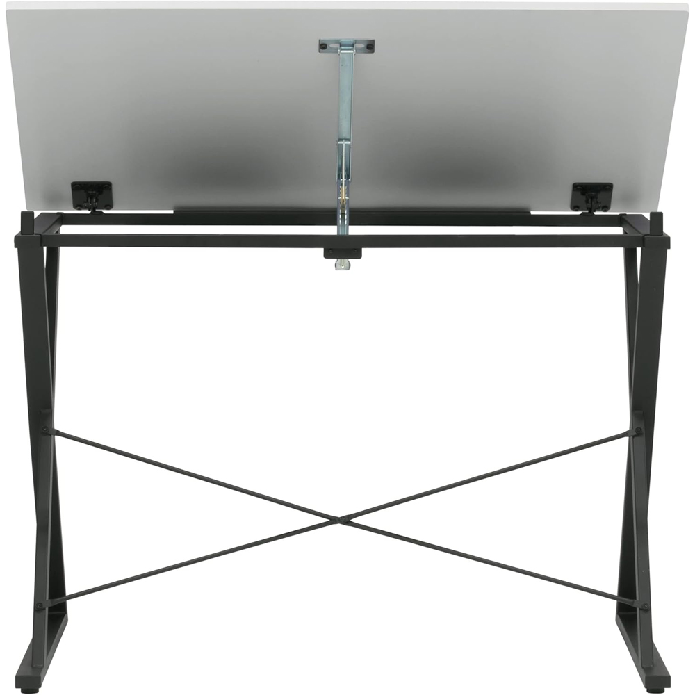 Sewing Online Axiom 13353 White and Black Adjustable Wide Drawing and Drafting Table Image 3