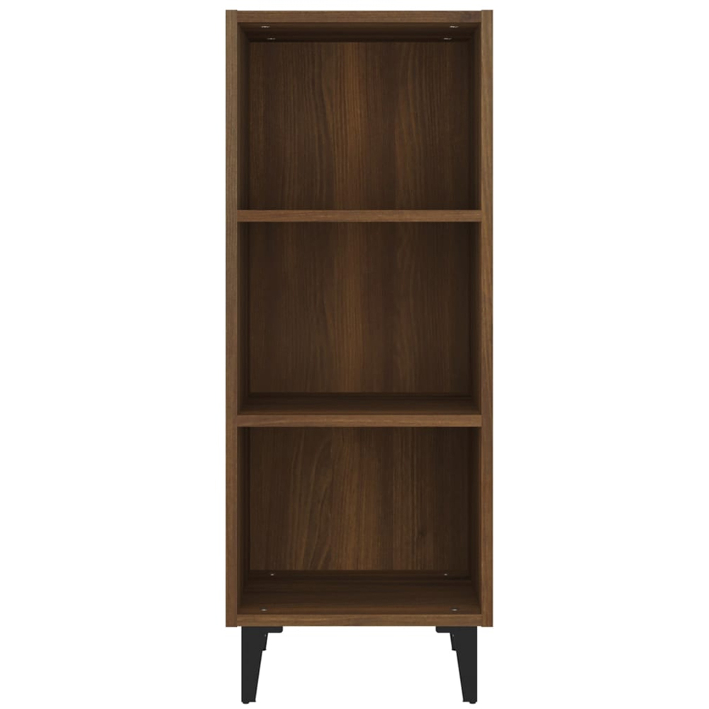 vidaXL 3 Shelf Brown Oak Sideboard Image 5