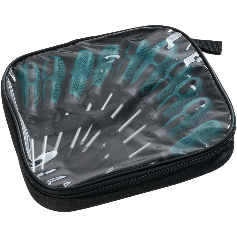 Living and Home 10 Piece Multi-Purpose Screwdriver Set with Storage Bag Image 1