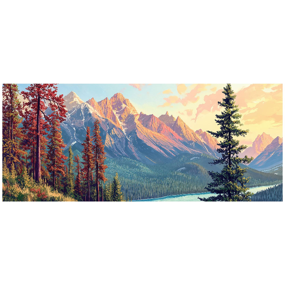 Warren Reed Designer A Walk Through the Mountains Bathroom Splashback 25 x 60cm Image 2