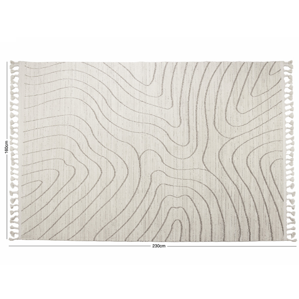 Esselle Home Arctic Contour Natural and Mink Rug 160 x 230cm Image 7
