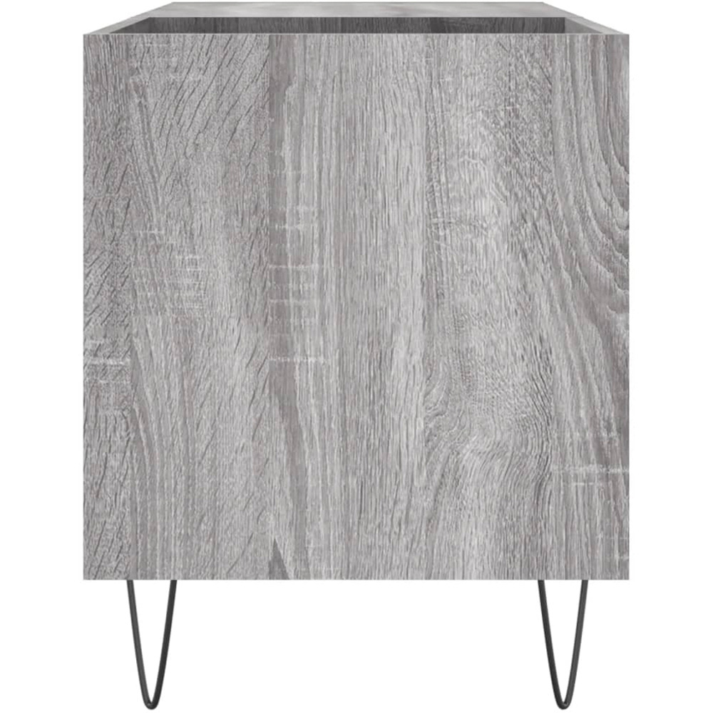 vidaXL 2 Shelf Grey Sonoma Record Cabinet Image 5