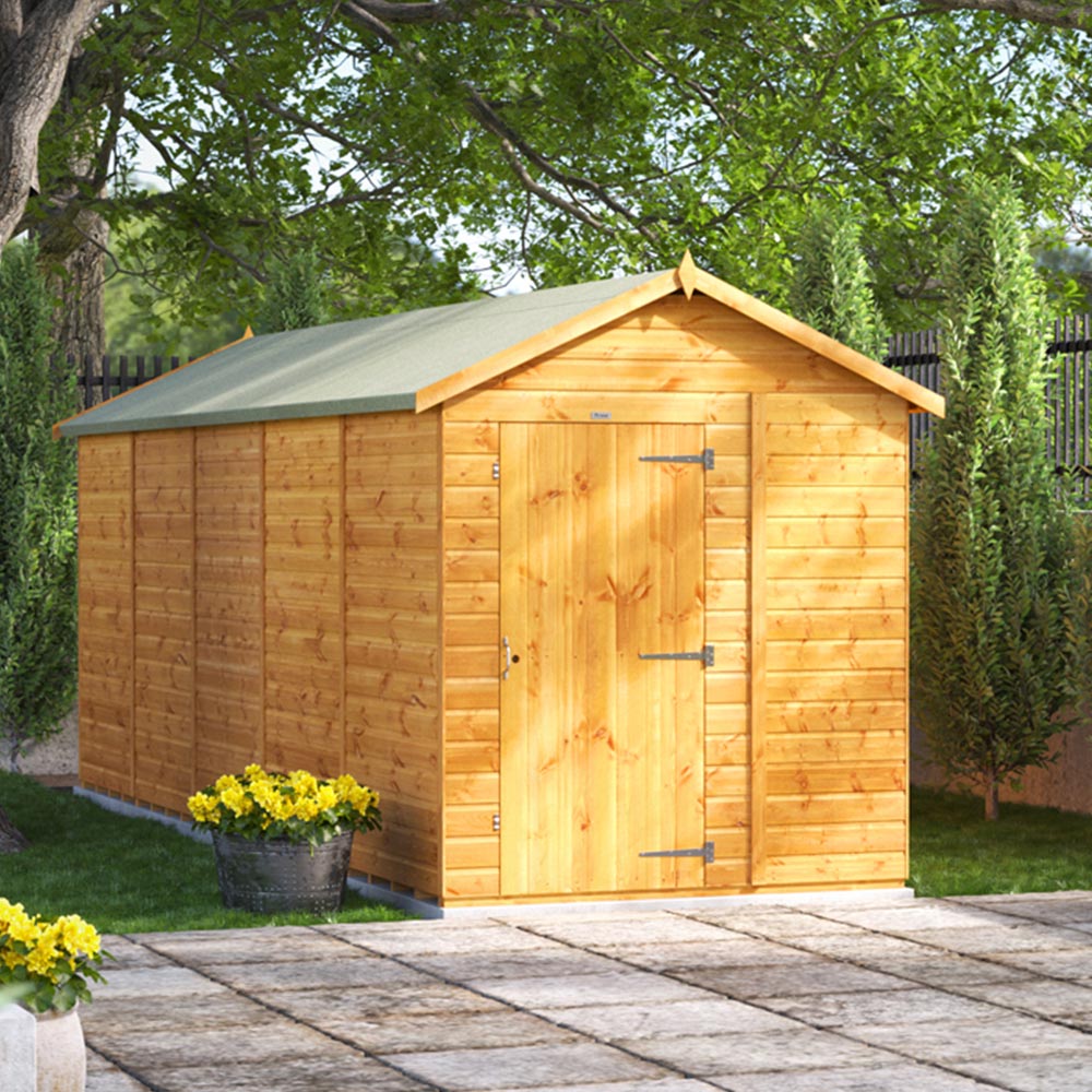 Power Sheds 20 x 6ft Apex Wooden Shed Image 2