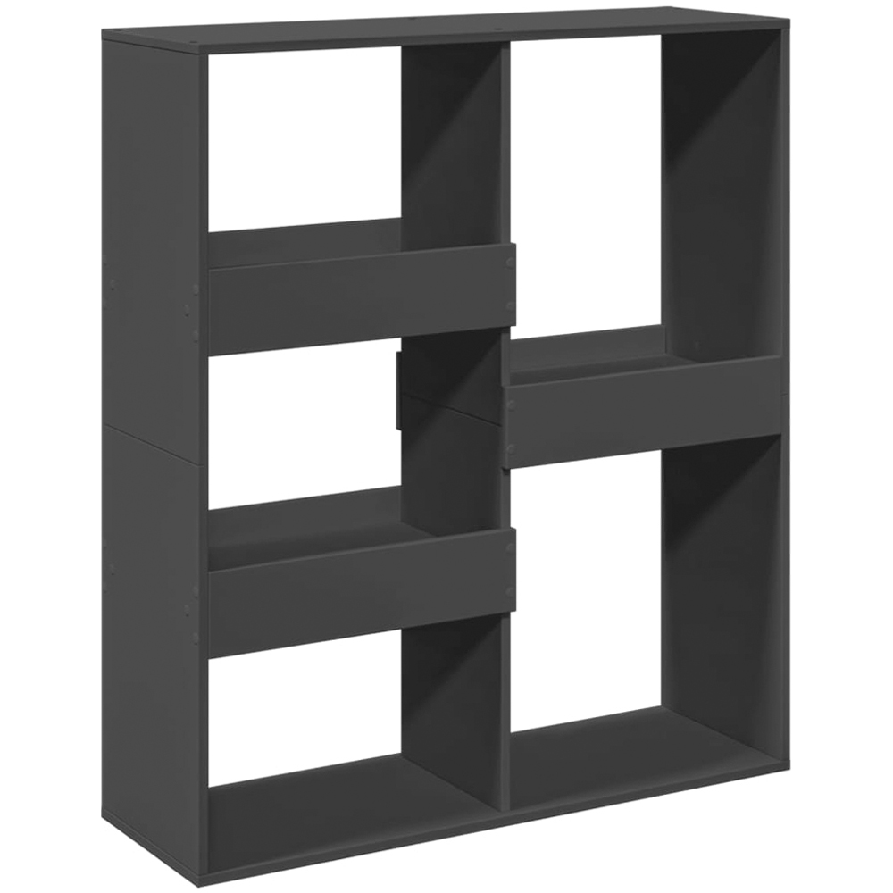 vidaXL 5 Shelf Black Bookcase Image 2